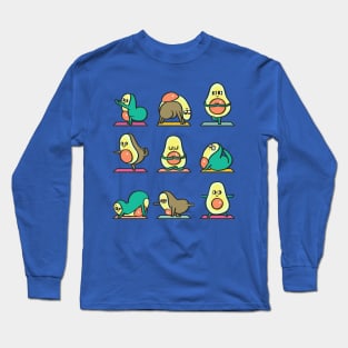 Avocado Yoga for Kids Long Sleeve T-Shirt